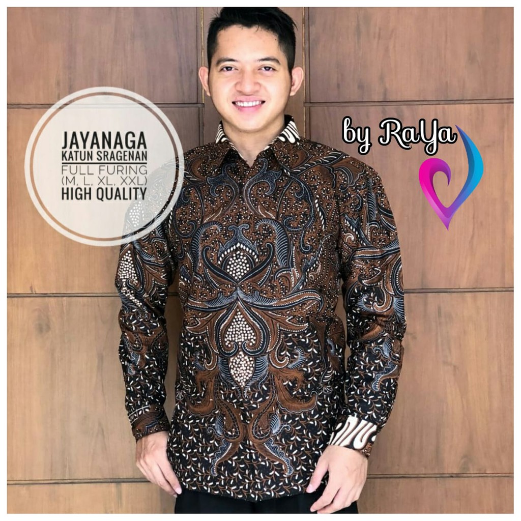 Banting Harga Jayanaga Batik Solo Kemeja Batik Pria Modern Kemeja Batik Lengan Panjang Ori By Raya AgX3DxiyJl0Ga