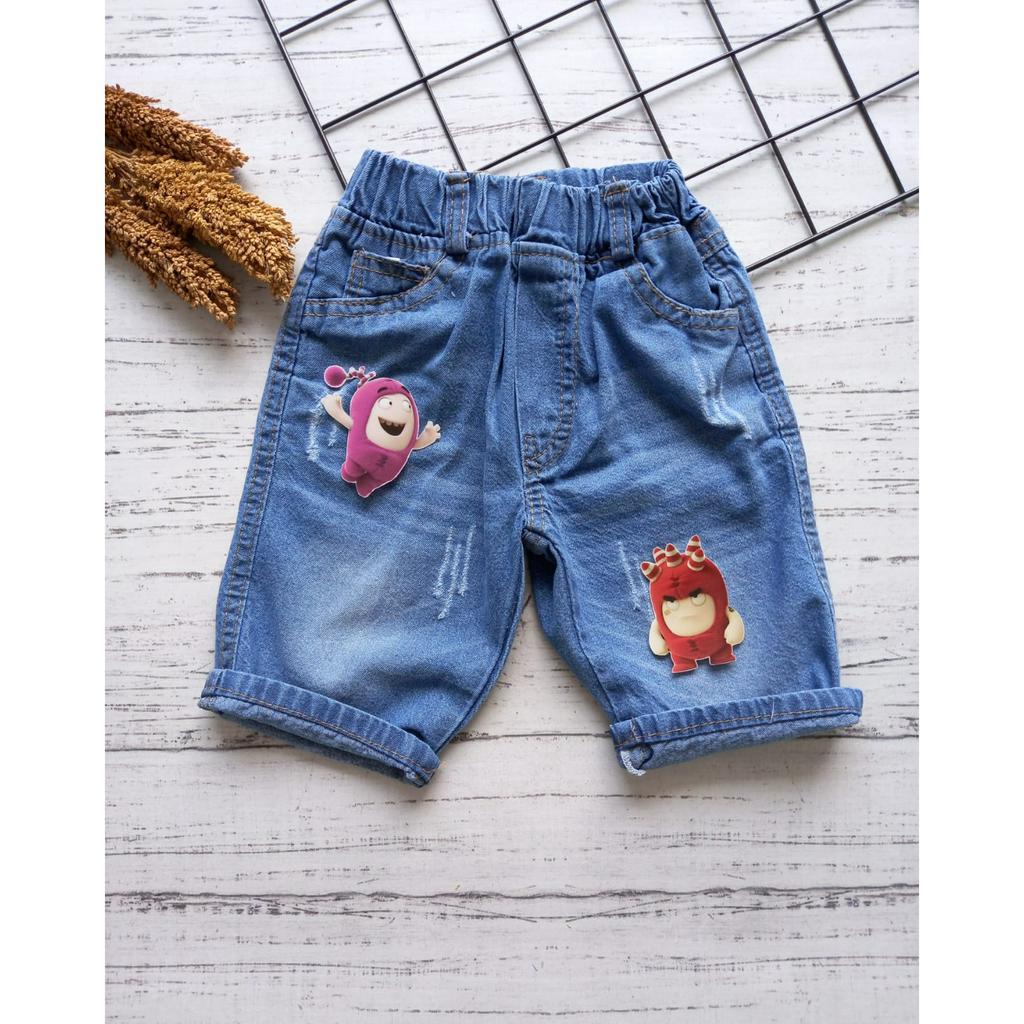 CELANA SONTOG JEANS PENDEK ANAK LAKI PEREMPUAN/SONTOG KARAKTER ANAK