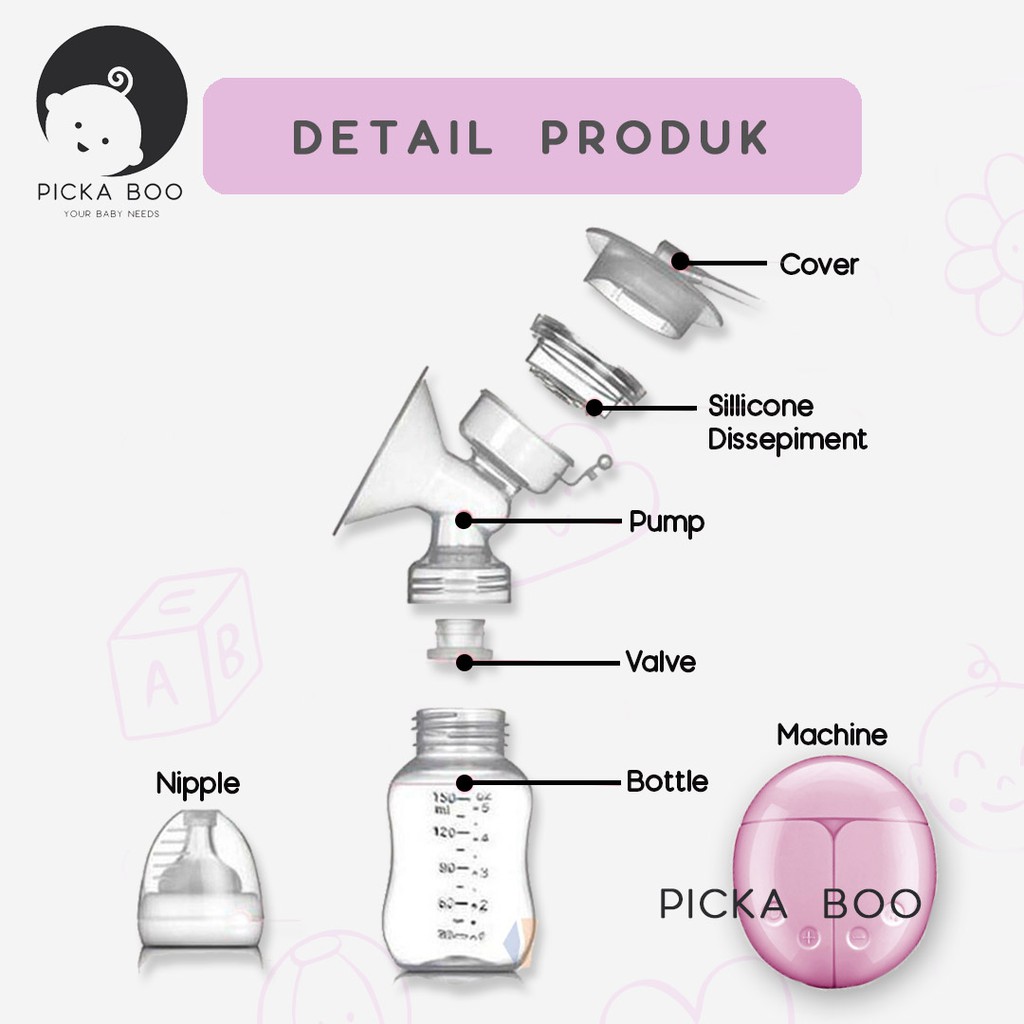 PICKA BOO Pompa Asi Elektrik Double Breast Pump