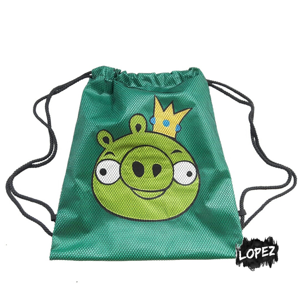 Tas Jaring King Pig / Tas Serut Angry Bird