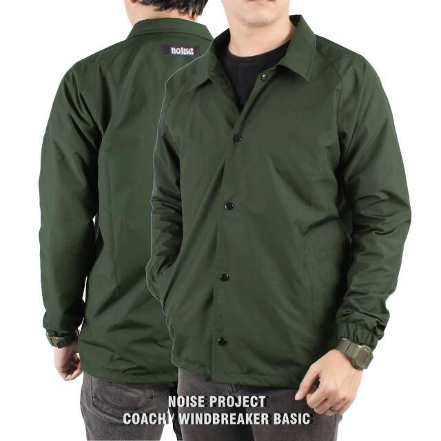 NOISE PROJECT Jaket Coach Noise Basic Jaket Wolv Jaket Parasut Pria