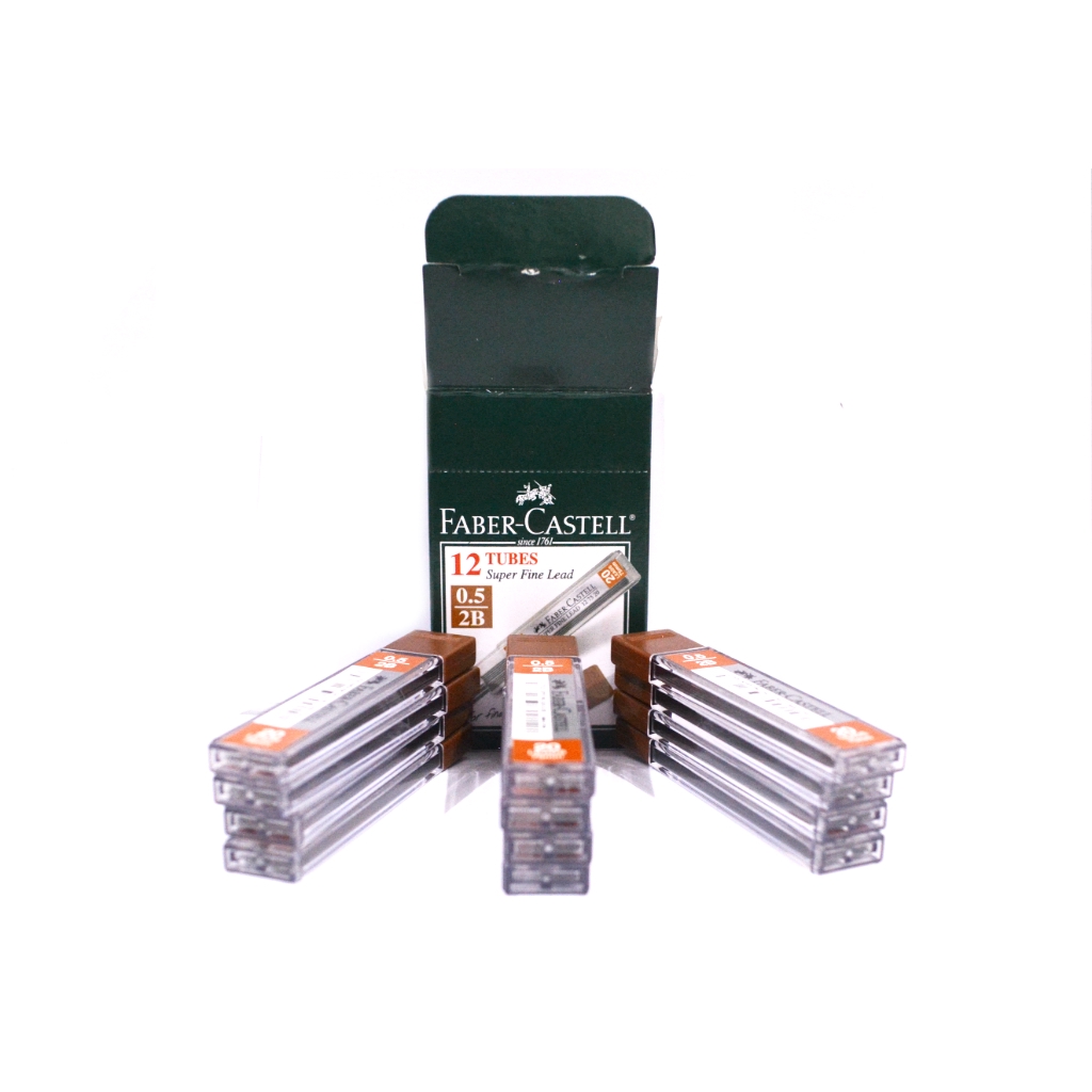 

mdn Refill Isi Pensil Mekanik Faber Castell 2B Lead 0.5 MM Per Box