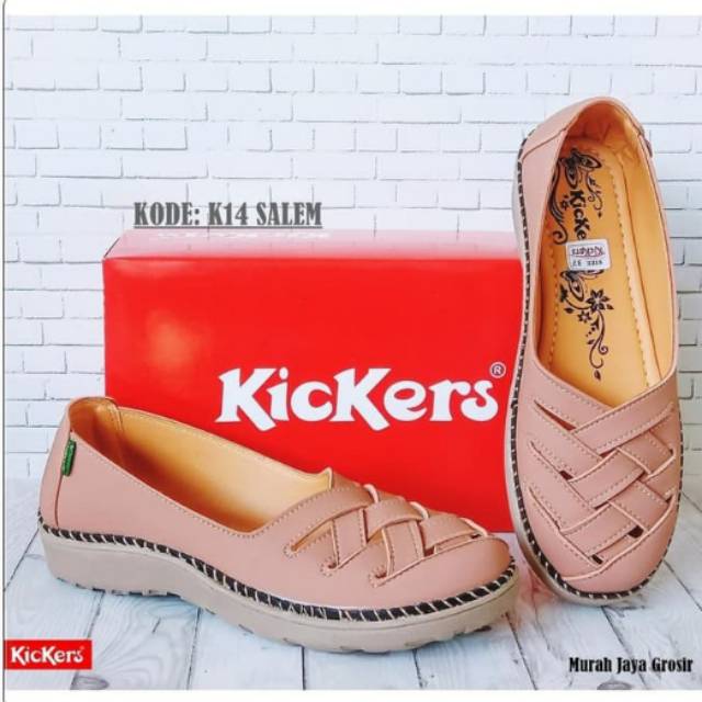 SEPATU WANITA KICKERS/SEPATU KICKERS SOL KARET ANTI SLIP/KODE RAJUT SALEM