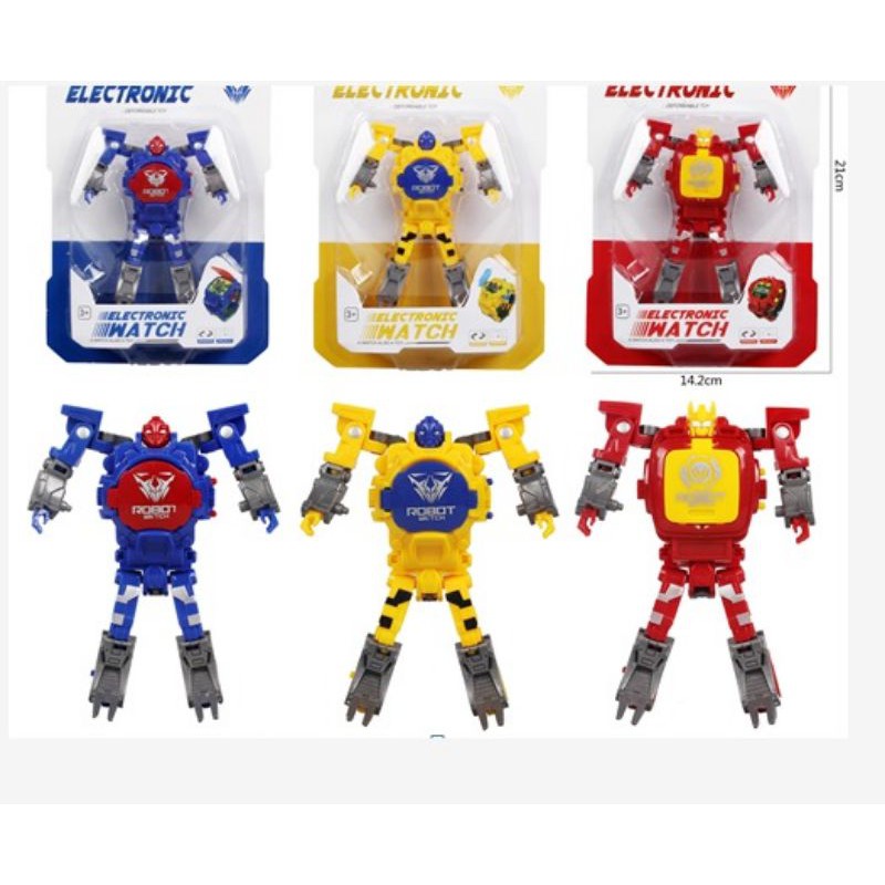 MOMBABY1 Jam Tangan Robot Transformers atau Robot Transformers atau Kado Mainan Anak Transformers