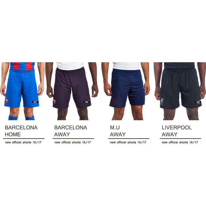 Celana Bola Club 15/16 - Grade Original - Ecer - Grosir - Leicester Home, M Best Quality