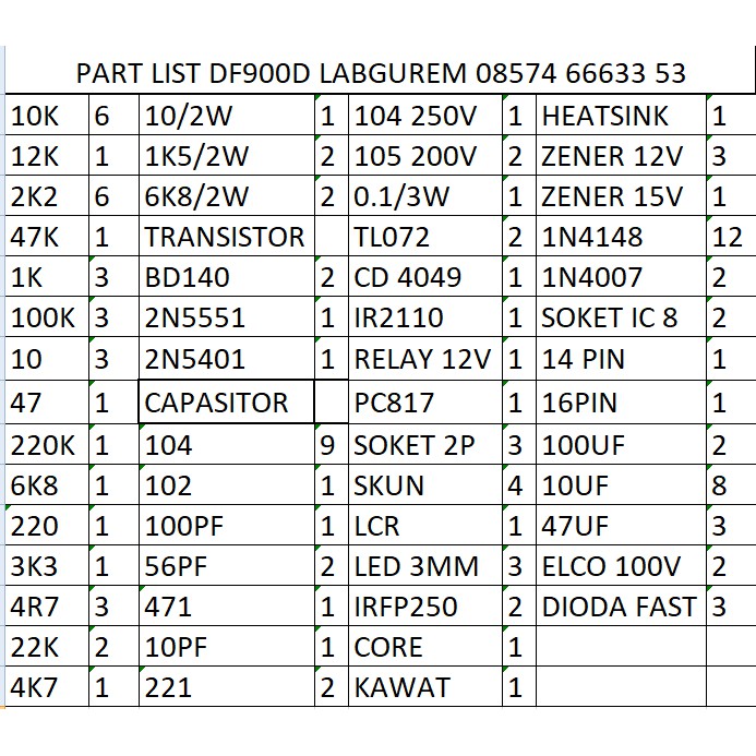 PCB D900 DOBEL FEEDBACK DOBEL LAYER