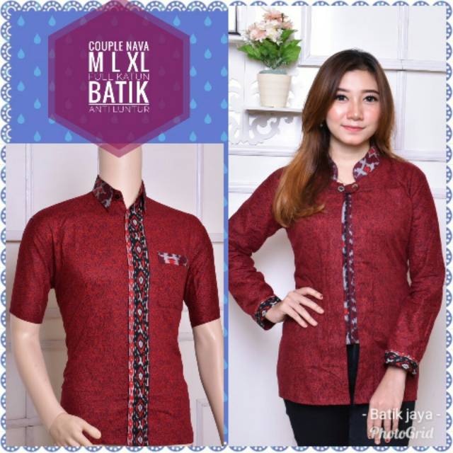 Maura couple - Sania Ruffle Batik Couple Ori Ndoro Jowi DNT