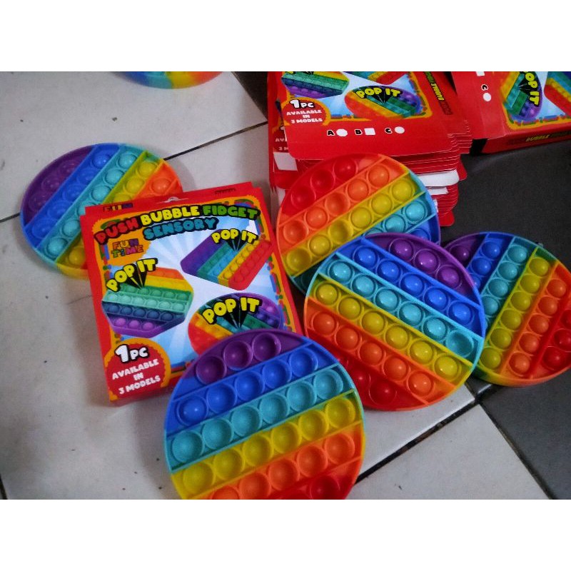 POP IT MURAH RAINBOW,,Pop It viral,, Push Bubble Pop it fidget-1