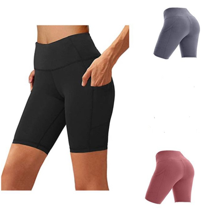 Celana Legging Pendek Olahraga / Yoga Wanita Premium Quick Dry