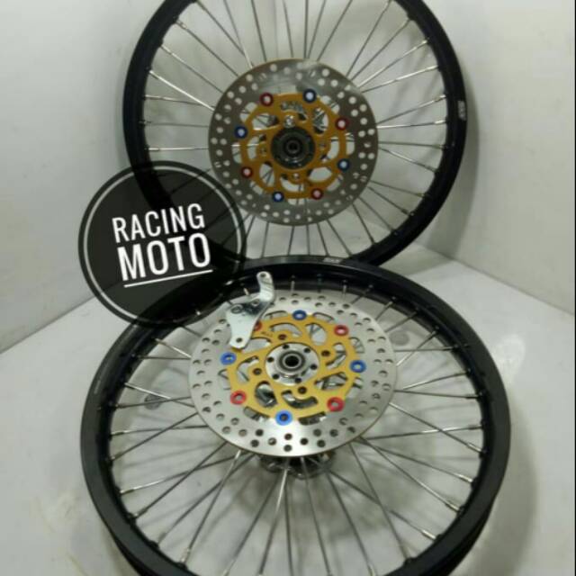 SEPAKET VELG BK ORIGINAL THAILAND MOTOR CB150R-CB RING17X160-140 TROMOL BECAK FREE CAKRAM STEL VELG