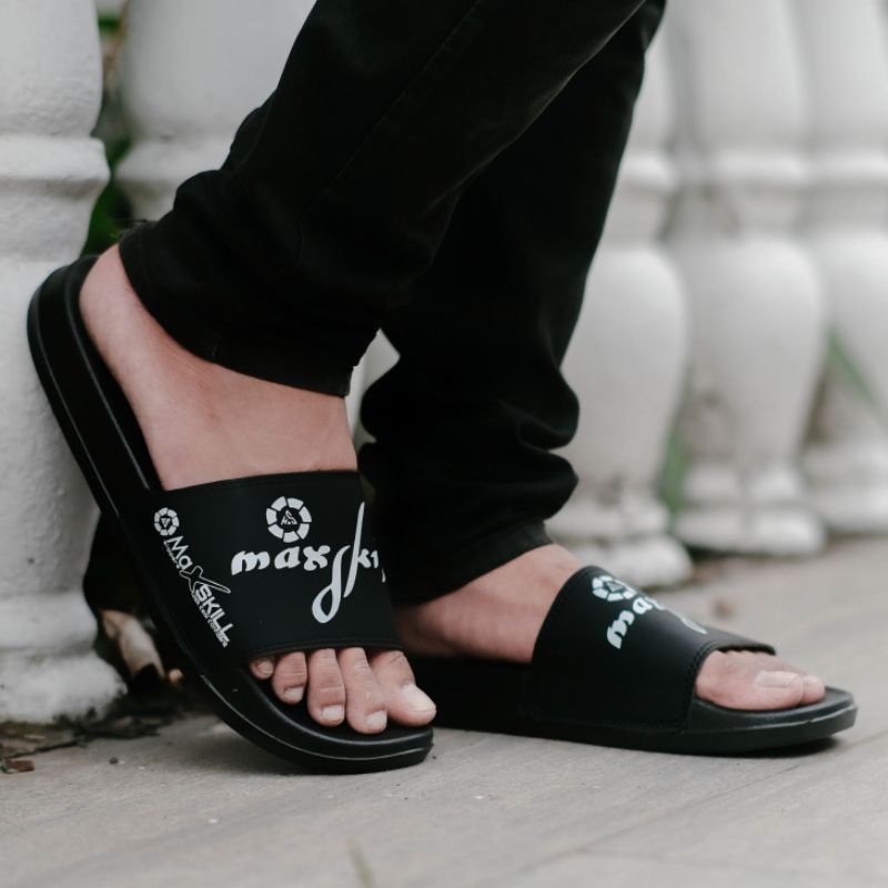 sandal slop pria/wanita size 38-39 sandal slop / sendal slide maxskill sandal karet  terbaru simpel elegant-5