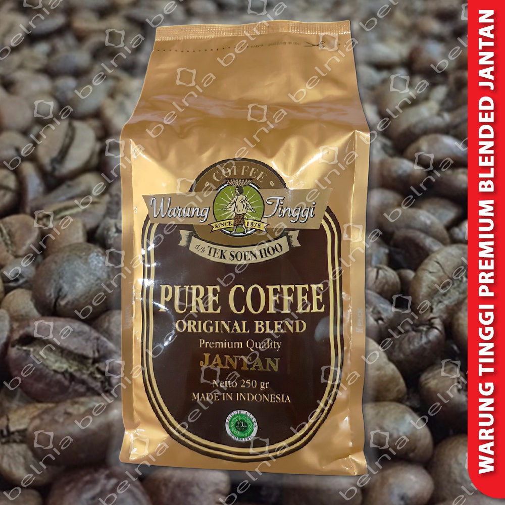 

Biji Bubuk Kopi Jantan Koffie Warung Tinggi Premium Coffee Arabica Robusta Blended Coffee 250gr