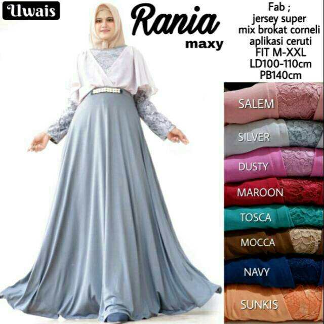 GAMIS PESTA KONDANGAN BROKLAT MIX JERSEY JUMBO ORI UWAIS