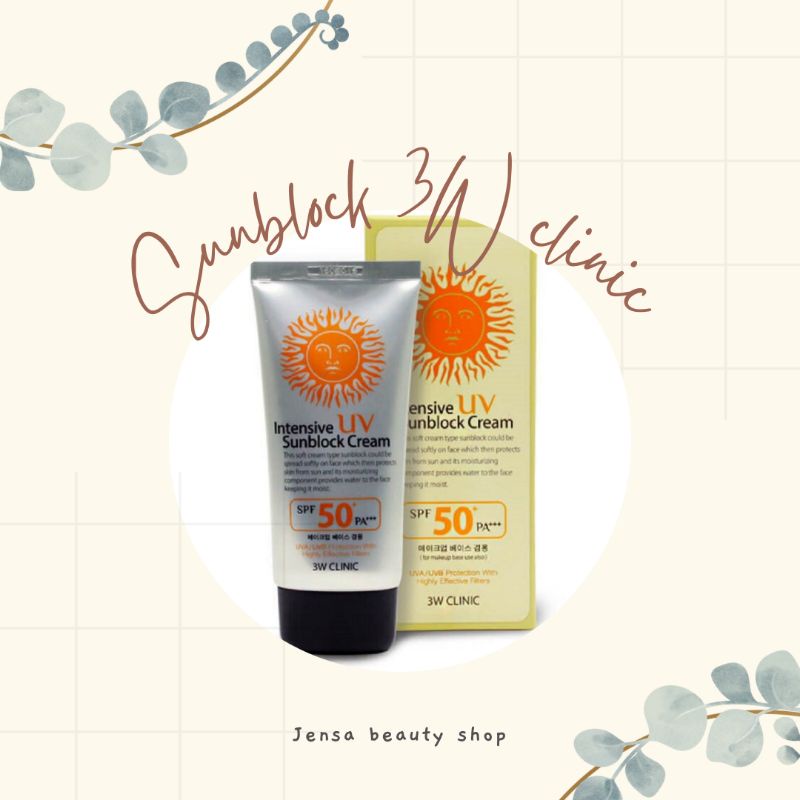 

sunblock 3w CLINIC MURAH