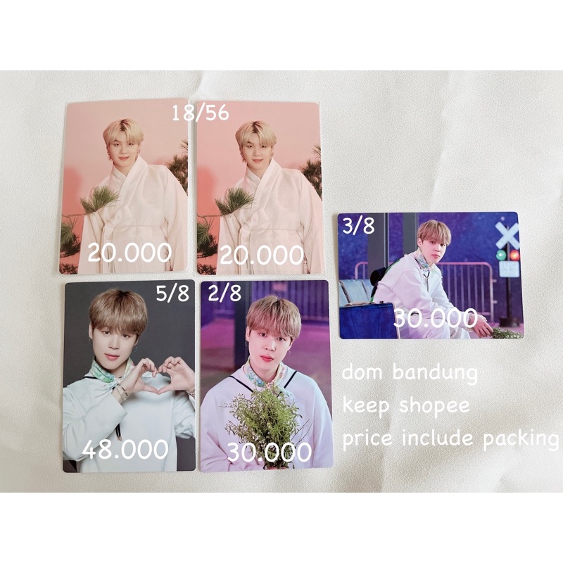 [READY] Jimin Sowoozoo MPC Mini Photocard