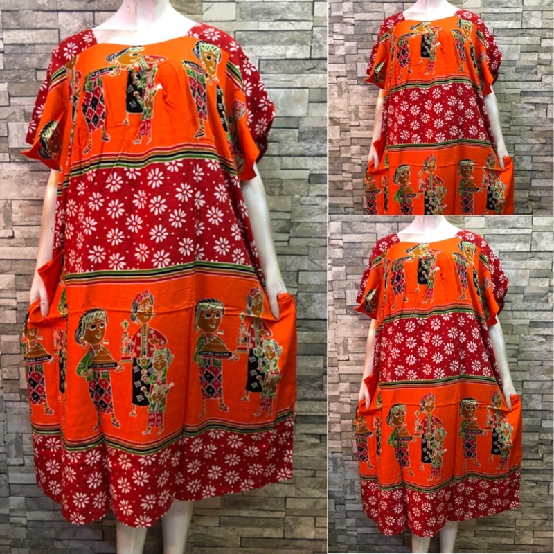 LD 150 BIG SIZE HENGKY SIKAK | DASTER HENGKY JUMBO | DASTER BATIK SUPER JUMBO | DASTER HENGKY SIKAK-4. Orange