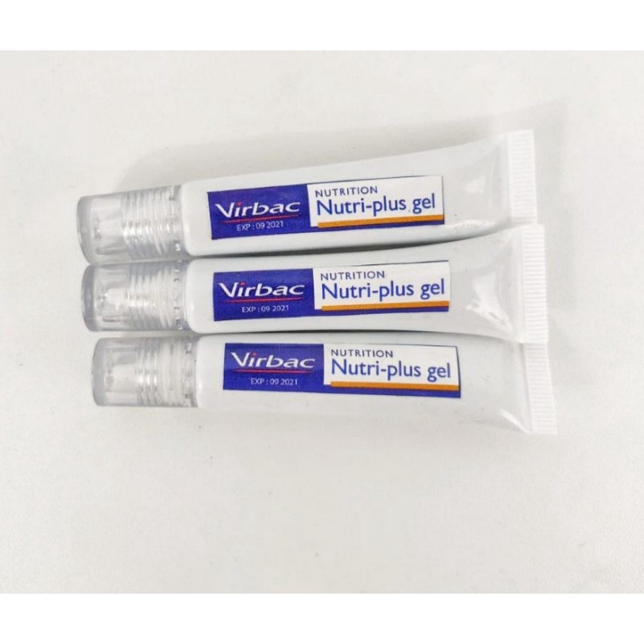 NUTRI PLUS GEL 15gr Virbac Vitamin Untuk Kucing Anjing Nutriplus Gell Ori Original Asli