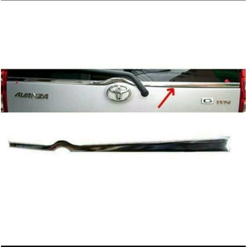 Lis kaca belakang Avanza Xenia lama new chrome
