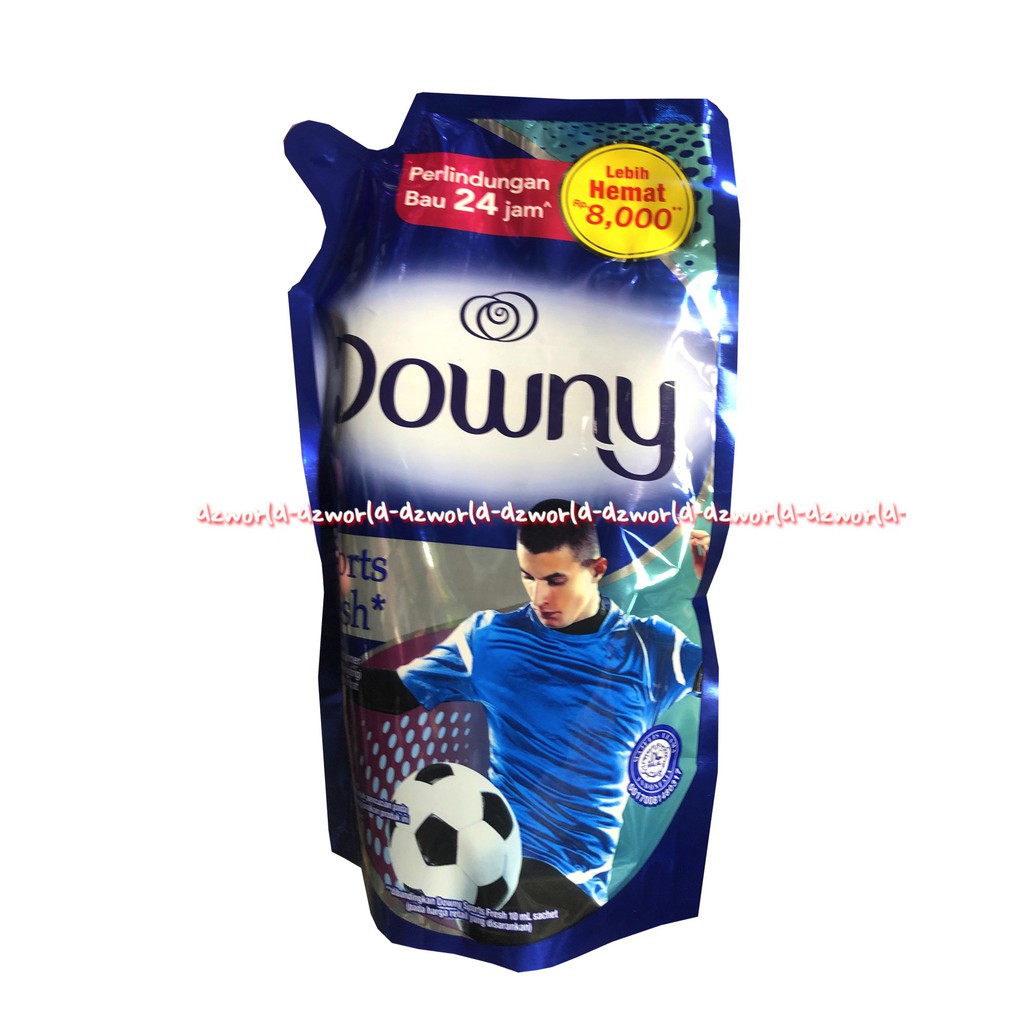 Downy Sport Softener 650ml Refill Untuk Pakaian Baju Olahraga Downi Sport Dow ny Pewangi Pakaian Soft Tener