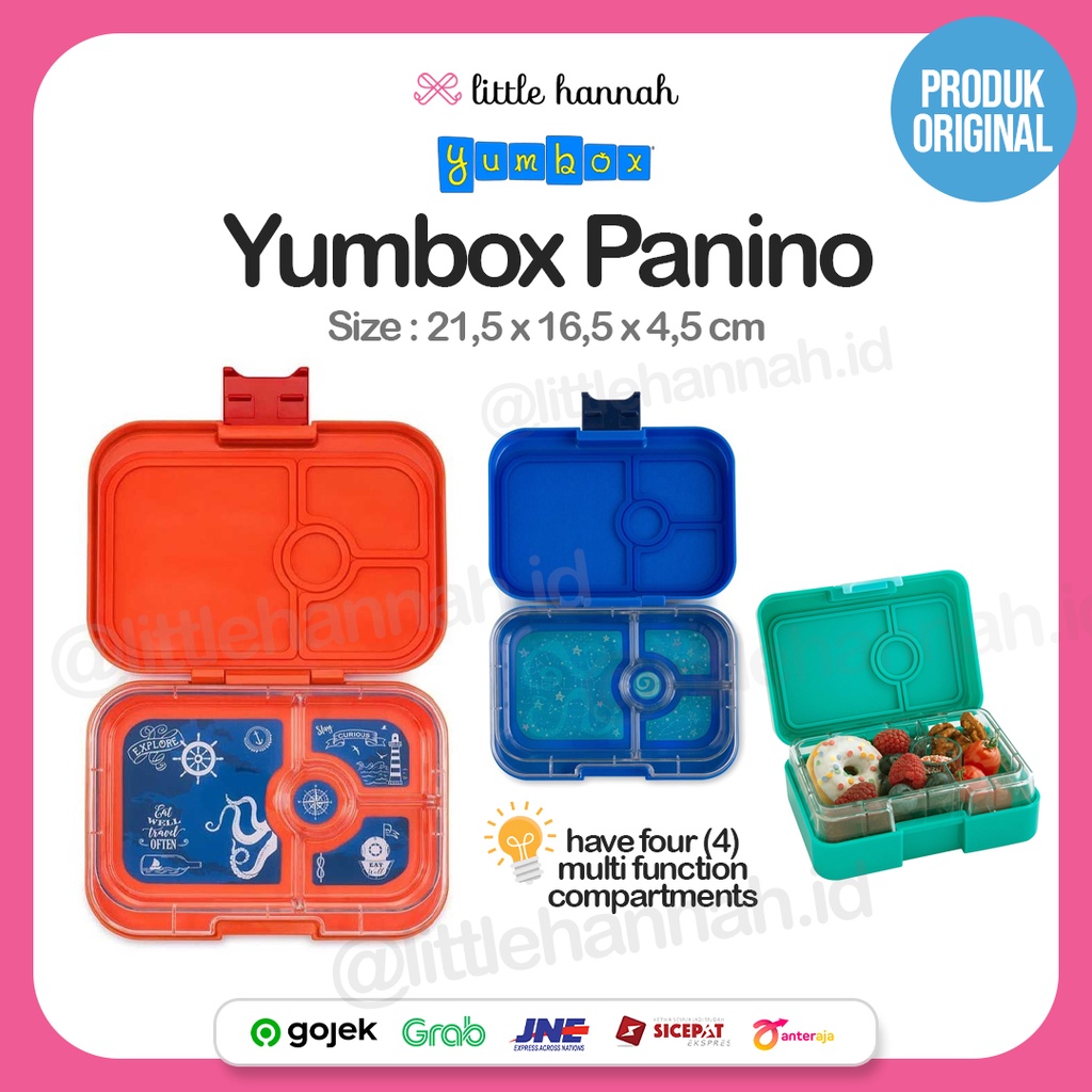 (ASLI) YUMBOX Panino Kotak Bekal Lunch Box / Kotak Makan Bento Anak Sekolah