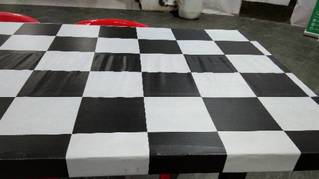 

Navi_Lezatoz Perlak Lantai Karpet Vinyl Lebar 120 Cm Catur Kayu Kotak Doff Nonglossy Perlak Meja