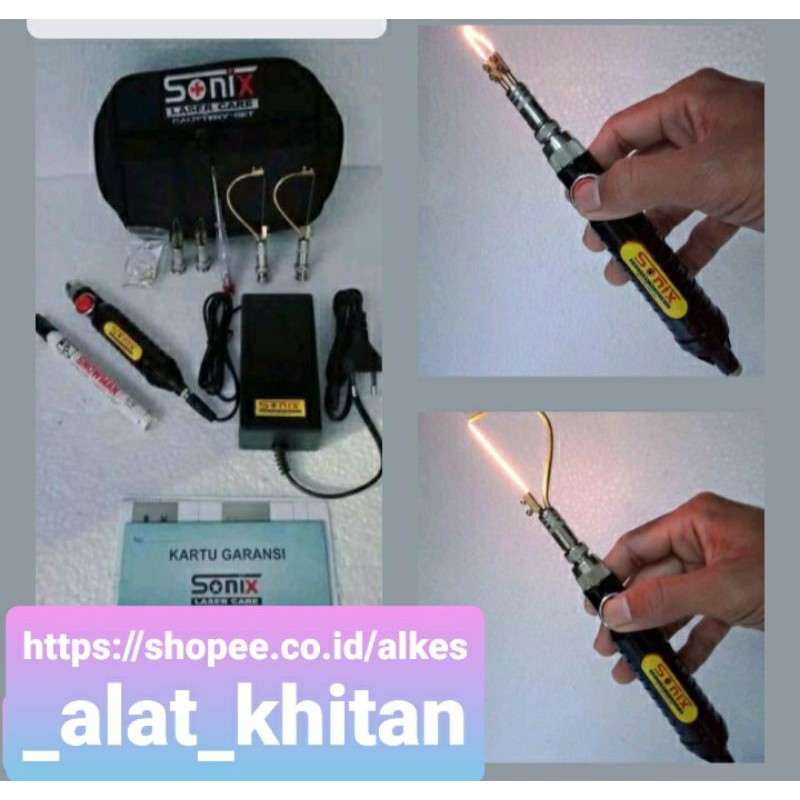 Jual ALAT KHITAN SUNAT LASER CAUTER SONIX BERGARANSI MODEL PEN 3 JAM
