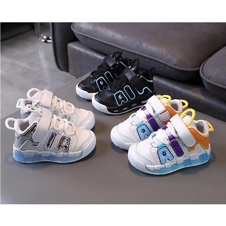 COD - Sneakers anak 0-6 tahun letter AI sepatu anak lakilaki import korea  sneaker bayi sepatu bayi empuk