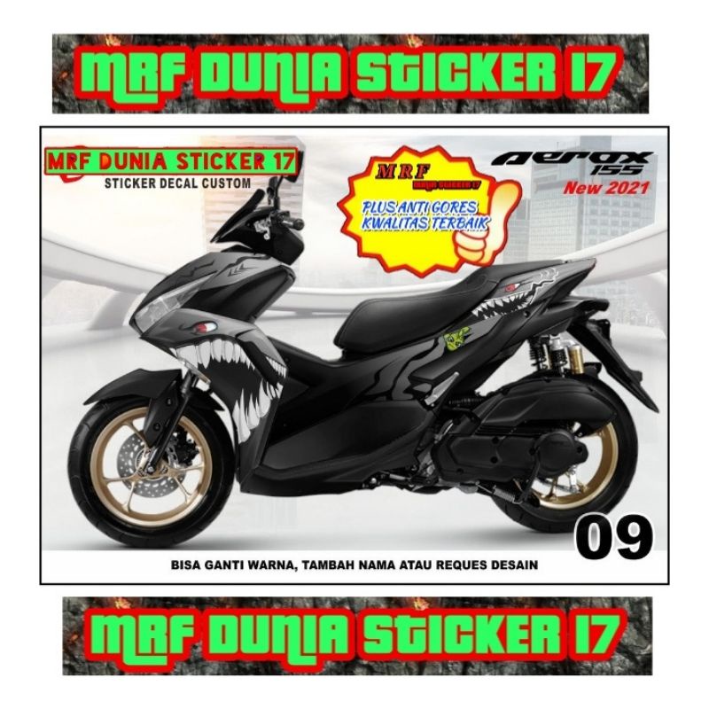Decal Stiker Motor Yamaha Aerox 2021 Full Body Modifikasi 09