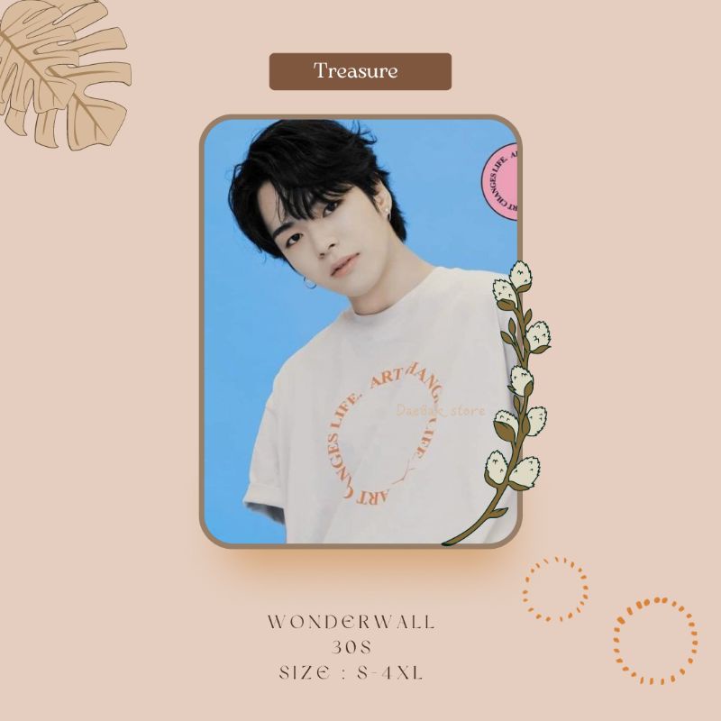 Kaos kpop Treasure Wonderwall around