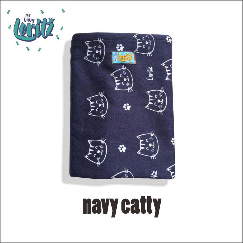 Gendongan bayi geos warna navy all motif