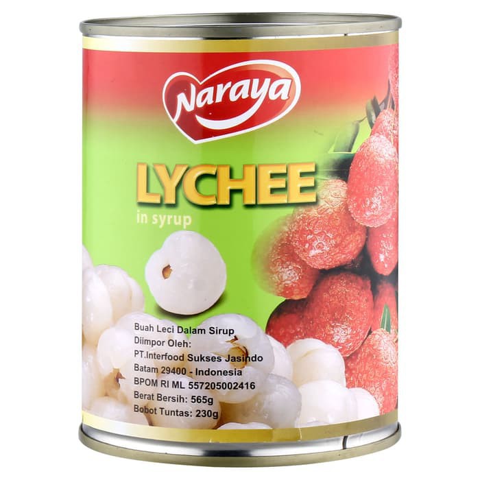 

Naraya Leci Kaleng Syrup 565 gr / Buah Kaleng Leci