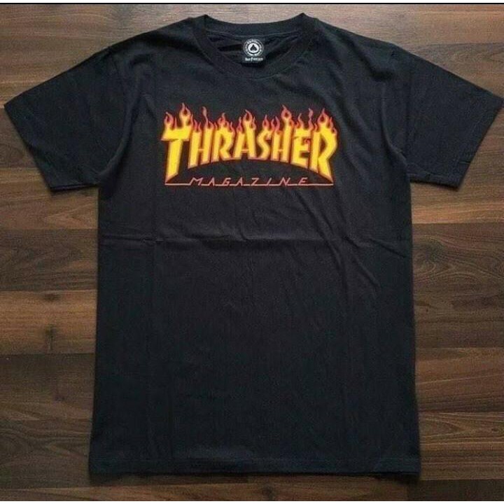 kaos THRASHER flame logo original
