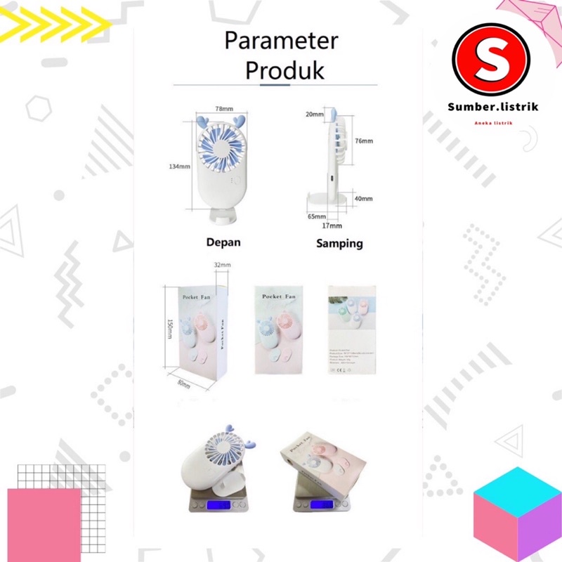 Kipas Angin Mini Portable Karakter Lucu Dan Unik / Rechargeable Fan Make Up Murah