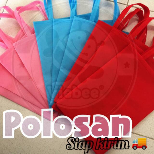 Tas SOUVENIR MURAH POLOSAN FLAT-+ 20X25