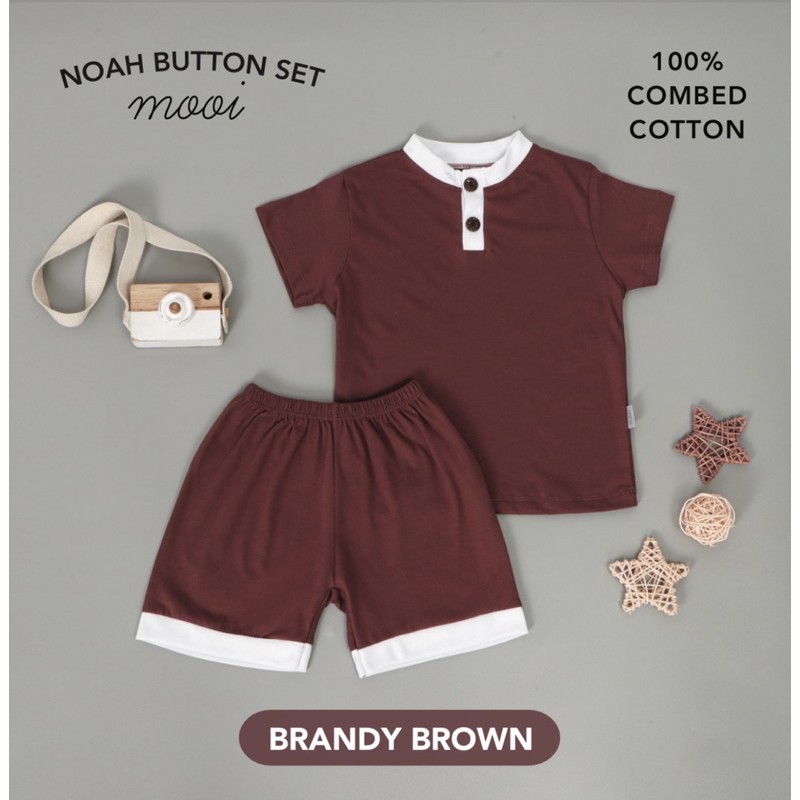 MOOI NOAH BUTTON SET - SETELAN ANAK LAKI LAKI