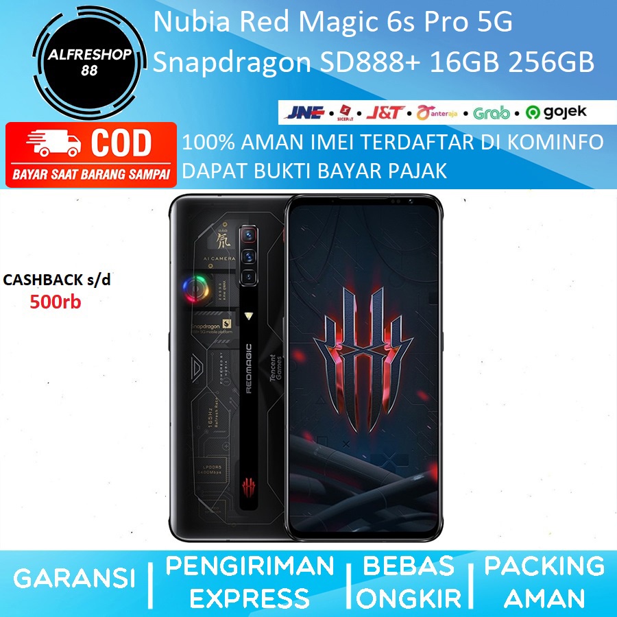 Nubia Red Magic 6s Pro 5G 16GB 256GB Snapdragon SD888+ GHOST