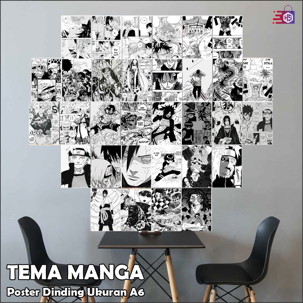 Poster Dinding Tema manga | Poster Dinding manga | Poster manga | Foto manga | Hiasan Dinding | Hias