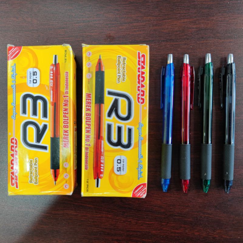

PULPEN / PENA / BALLPOINT STANDART R3 CETEK - HITAM