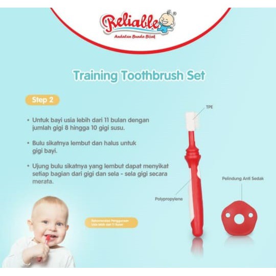 RELIABLE Sikat Gigi Bayi/ Training ToothBrush 3in1 7903