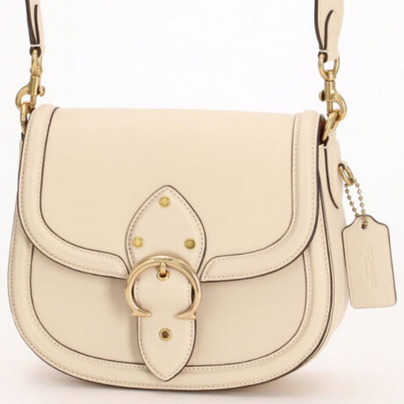 Coach Beat Saddle Bag White(C0749)