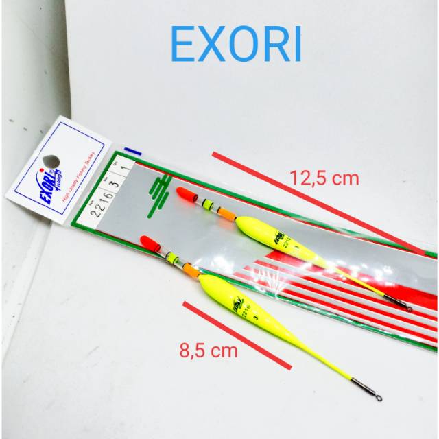 Pelampung Kumbul Pancing EXORI 2216 - Size 3 gram Kambangan Mancing