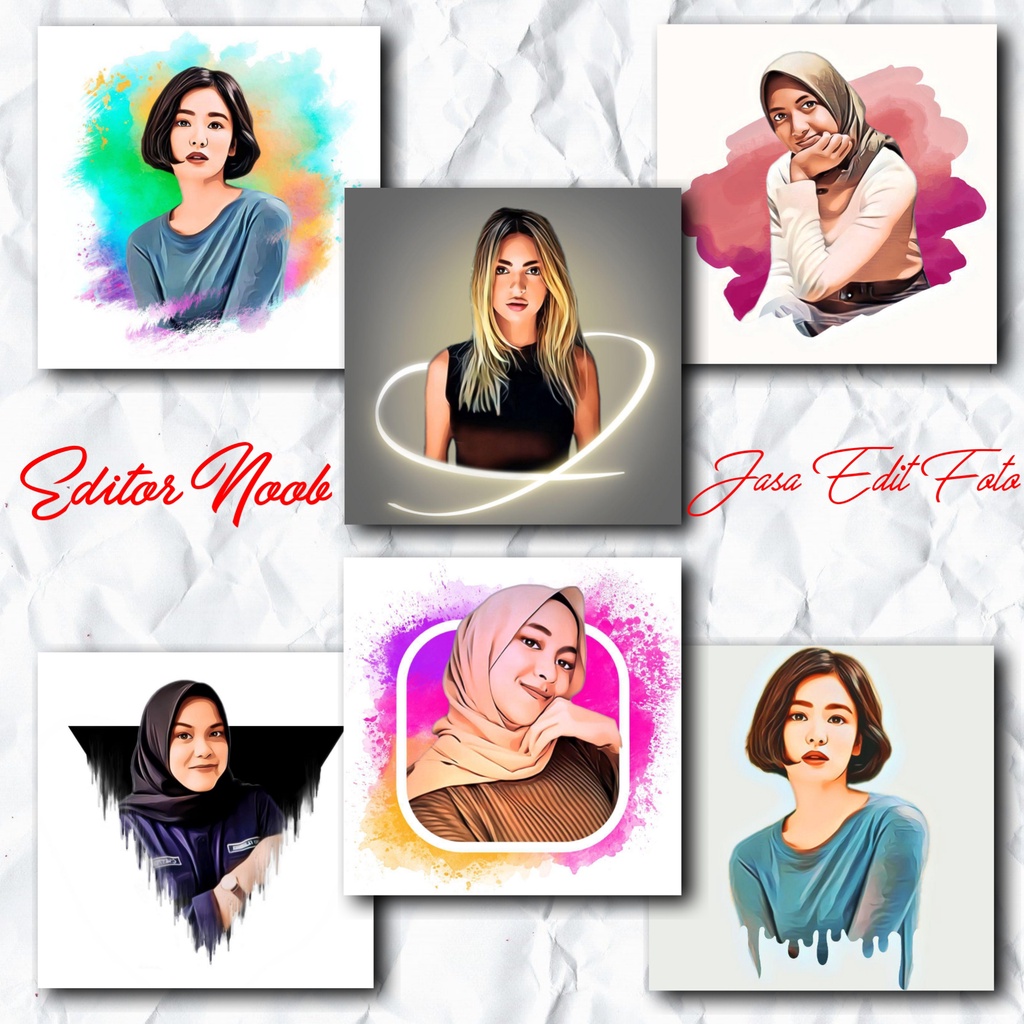 Jasa Edit Foto Kartun Murah (Softfile)