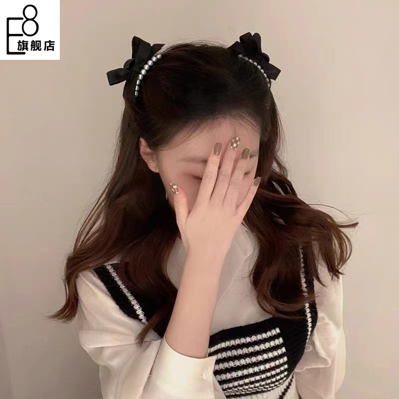 (Hello Girl)F56 INS Korean Mutiara kecil Acrylic Hair Claw Clip girl Women Fashion  Hairpin Import