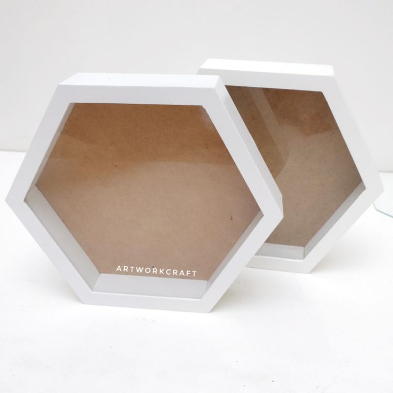 [45 cm] Frame Mahar Hexagonal/ Frame Scrap / Mahar Pernikahan Bingkai Hexagonal 45 cm