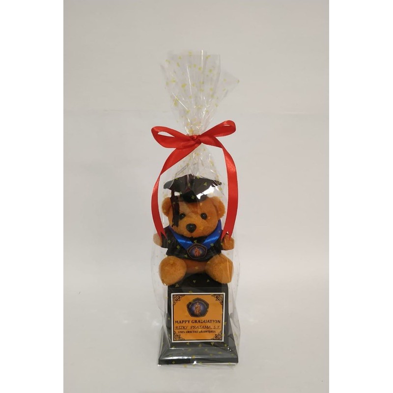 Piala Boneka + bungkus plastik