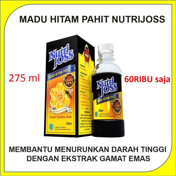 

MADU HITAM PAHIT NUTRIJOSS | MADU PAHIT HITAM | MADU KUAT | MADU ASLI - MMD2223