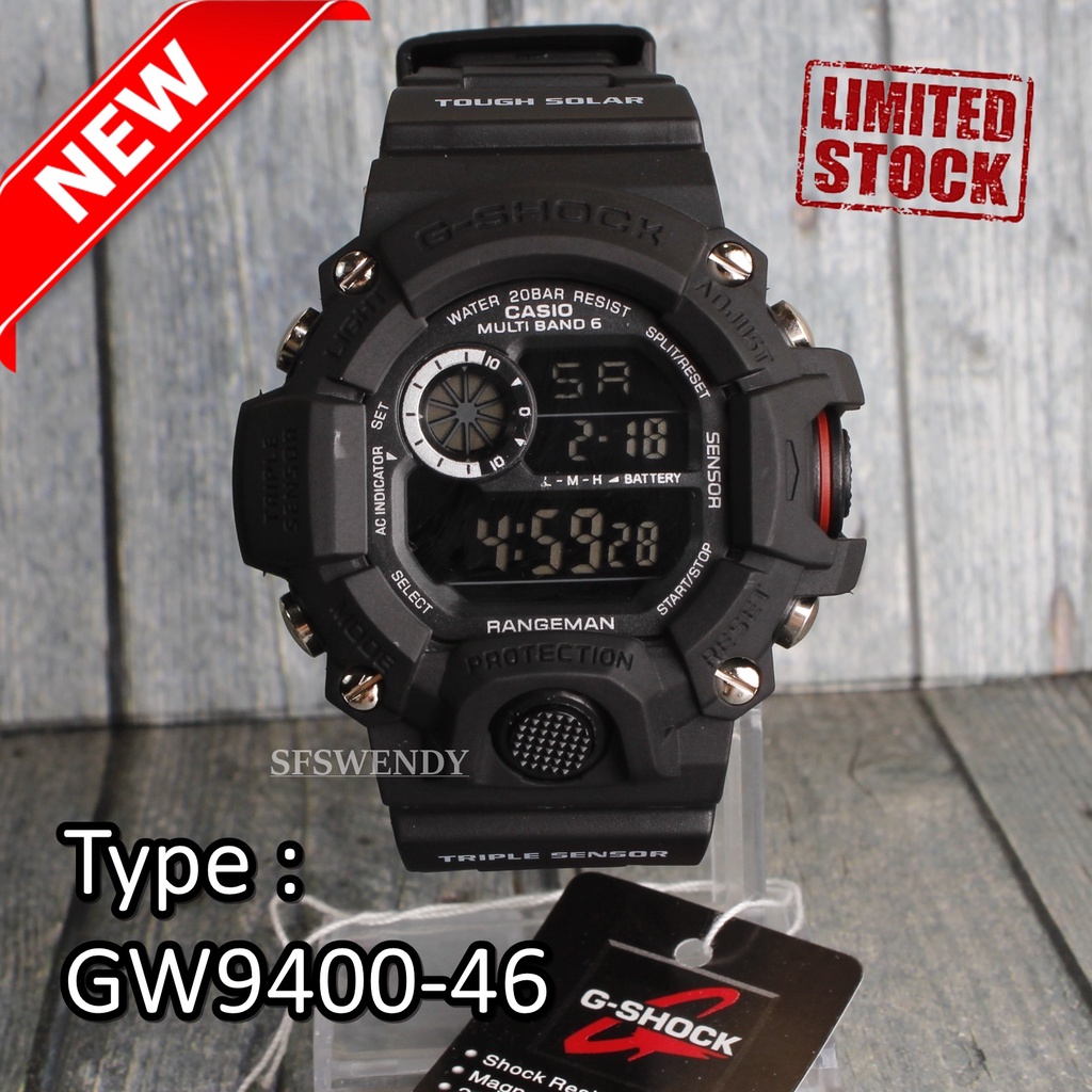 TERMURAH !!! G Shock GW-9400 RAnge-man Hijau Cream Hitam army jam tangan digital pria &amp; anak anak anti air sporty