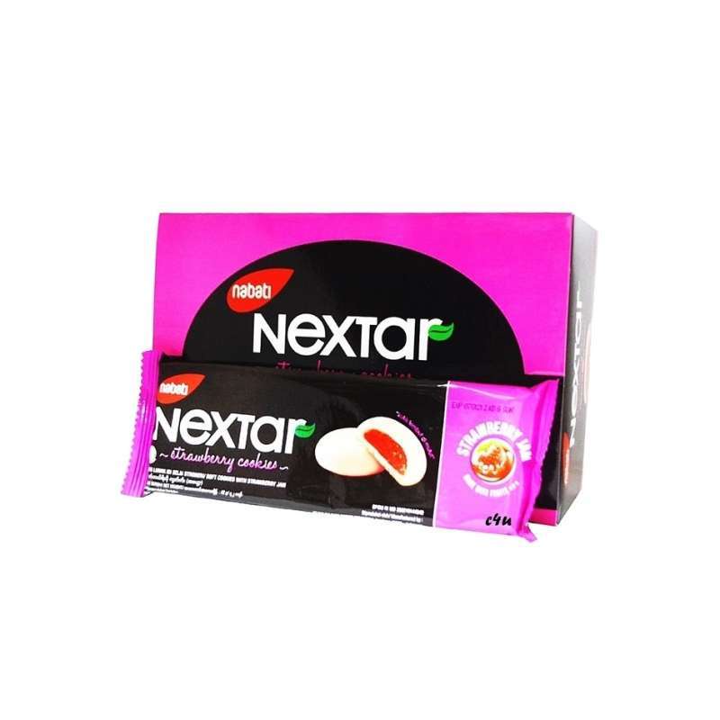 

NEXTAR COOKIES STRAWBERRY JAM 400 GRAM (10 x 40 GRAM)