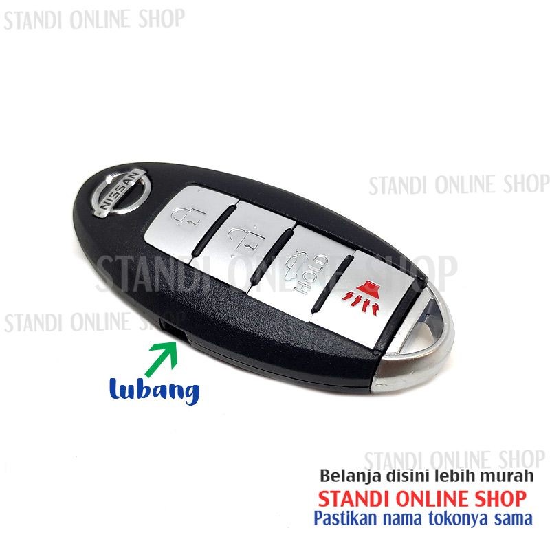 Cassing Remote Rumah Kunci SmartKey Nissan Teana 4 Tombol OEM