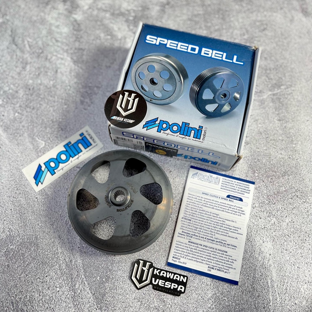 Mangkok kampas ganda Kopling Polini 150Cc vespa sprint prima s150 Lx GTS